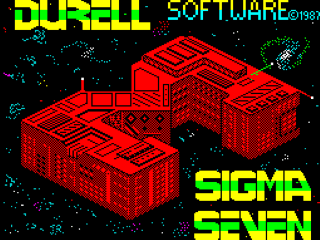 Sigma 7 title screen for ZX Spectrum